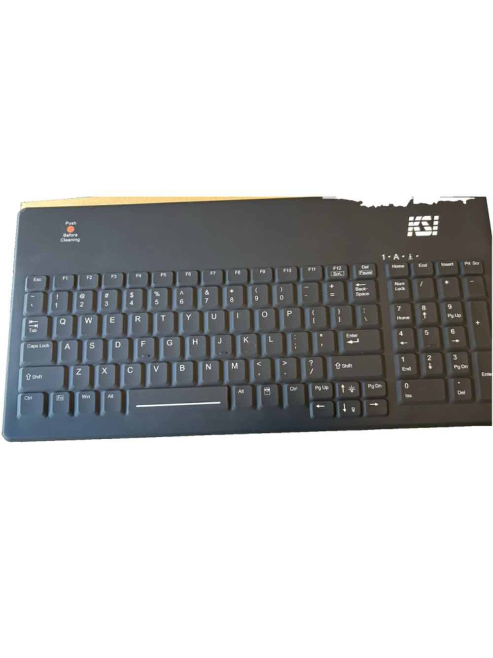 Key Source International KSI-1801 Black Backlit Keyboard Side Numbers